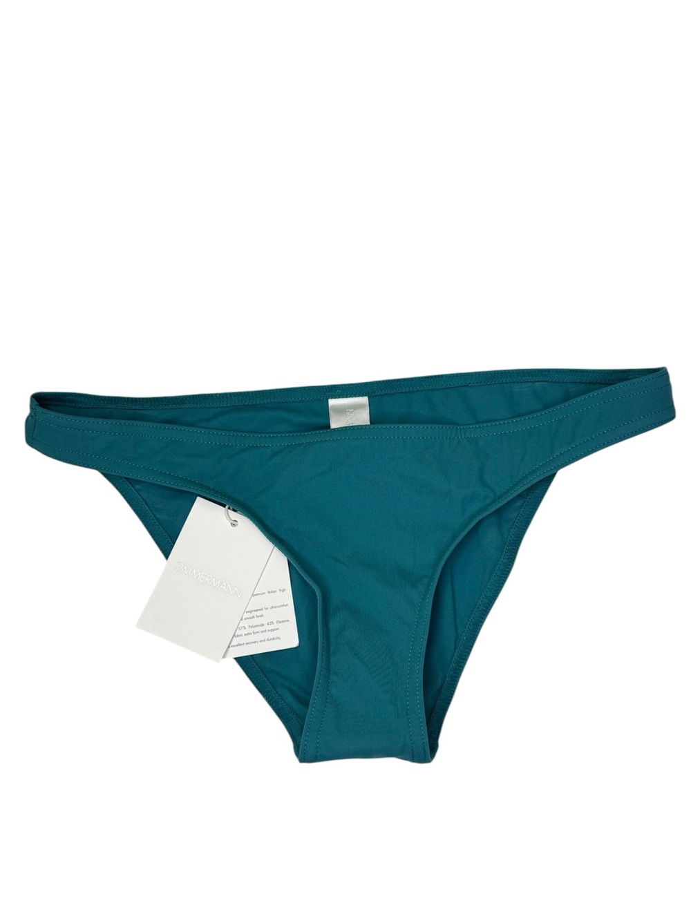 NEW Zimmermann Sculpt Skinny Bikini Bottom Teal Size 6